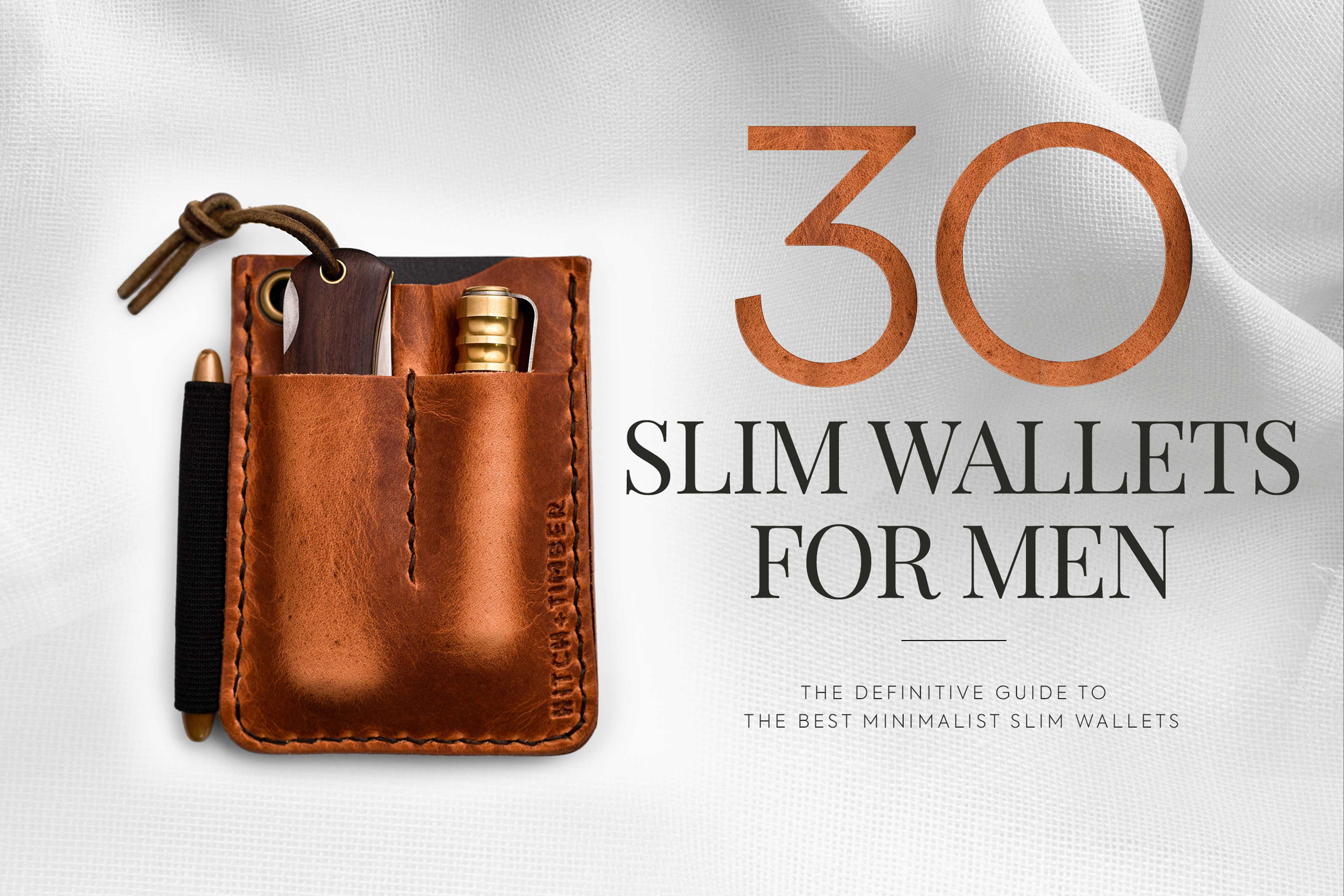 Best Wallets for Men, Leather Slim Minimalist