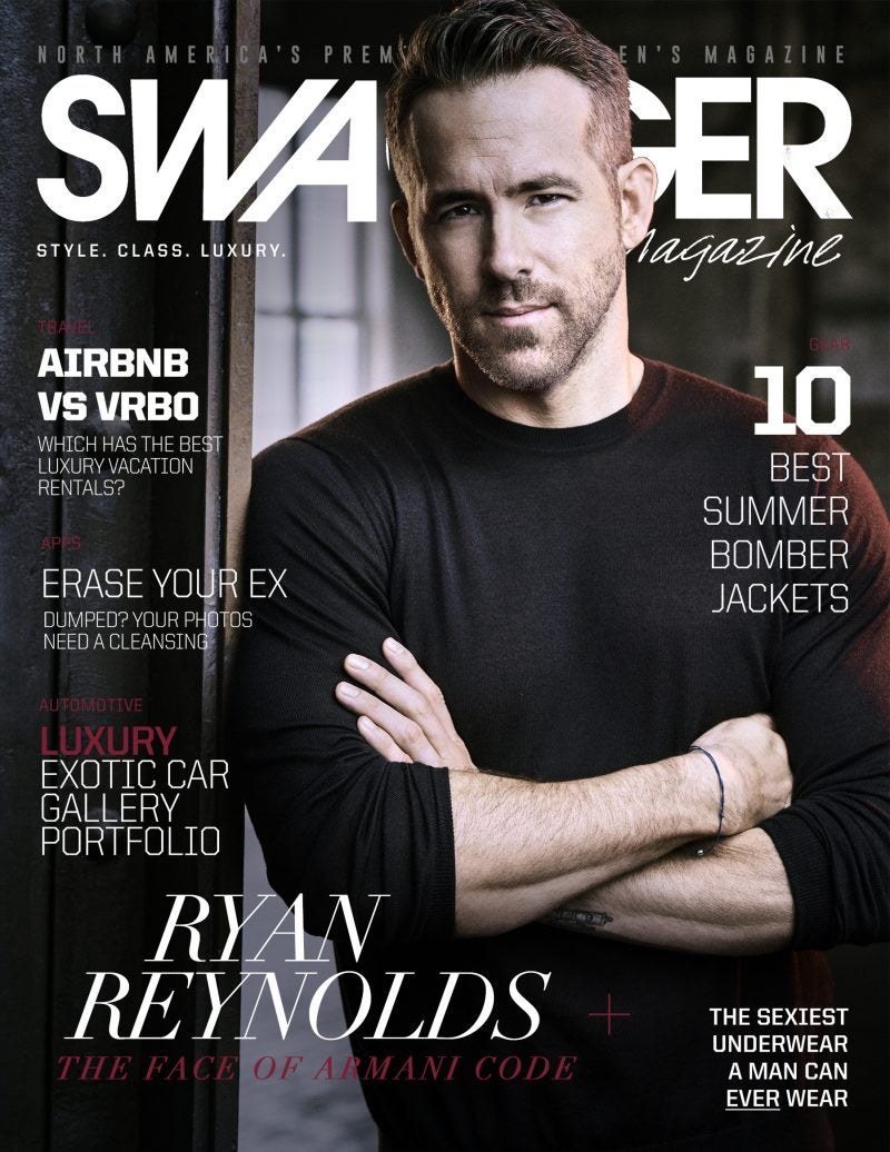 Ryan Reynolds Armani Code Absolu Cover - SWAGGER